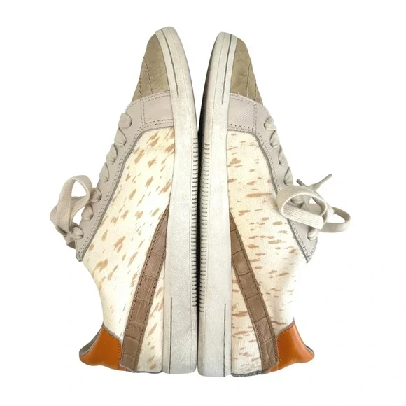 Dolce Vita Zina Court Womens Sneakers Size 8.5 Gold Metellic Lace Up Low Top - Picture 5 of 11